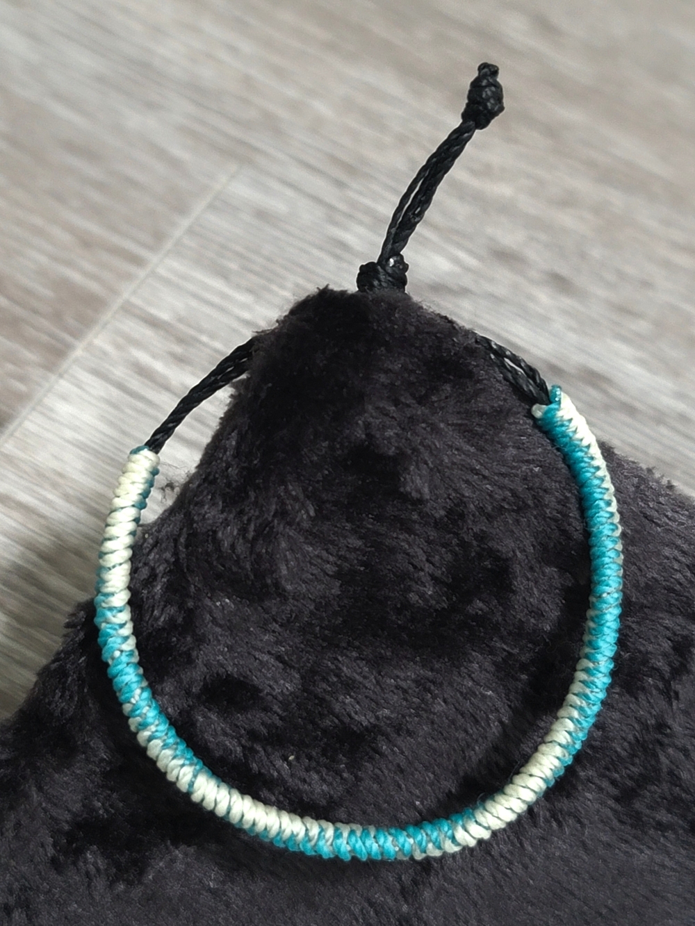 Handmade Turquoise Ombre Woven Bracelet